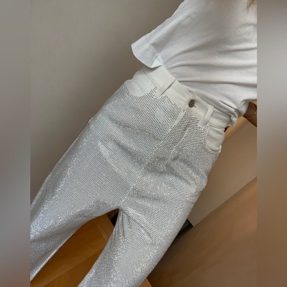 Studded White Golden Goose Jeans - Picture 4 of 13